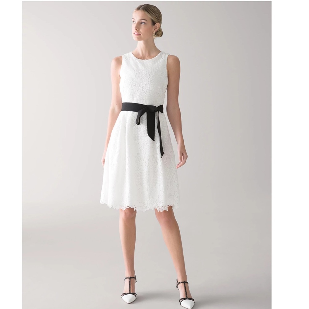 NWOT White House Black Market Lace Fit & Flare Dress